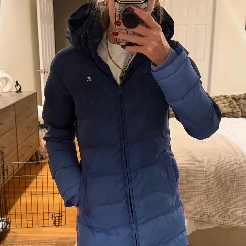 G/FORE Women's Blue Puffer Coat